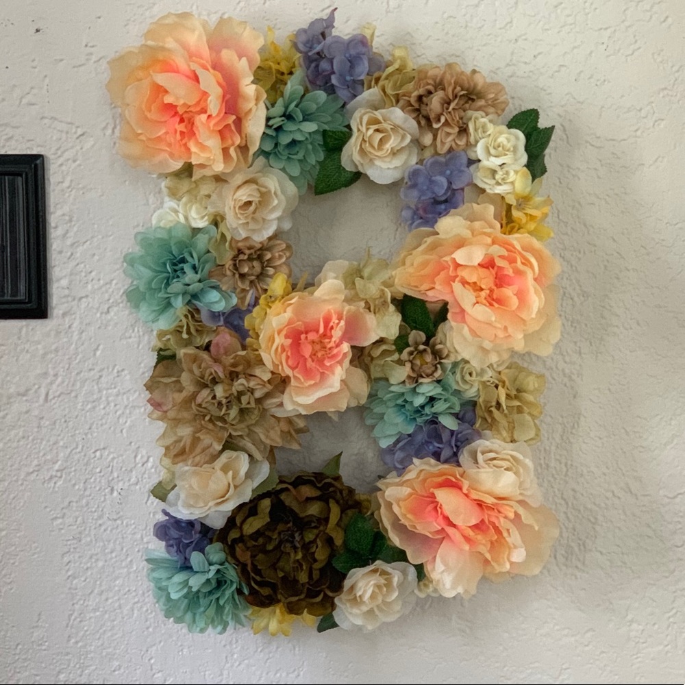 Floral letter “B”